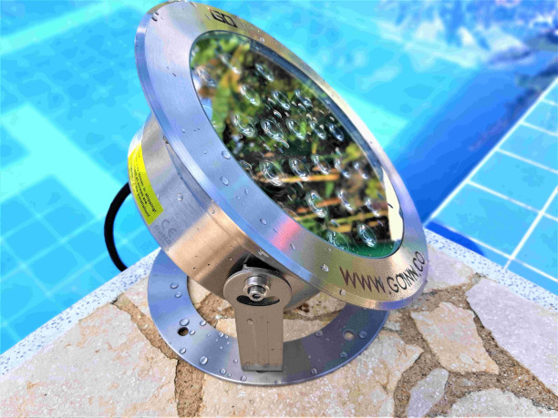 LUMINARIA TIPO REFLECTOR  REDONDA 27W PARA FUENTE DE AGUA GOINN 3